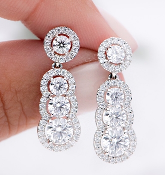 Diamond Earrings Available At Rare Gem Studio
