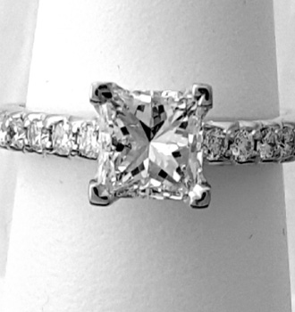 Princess Diamond Ring At Rare Gem Studio